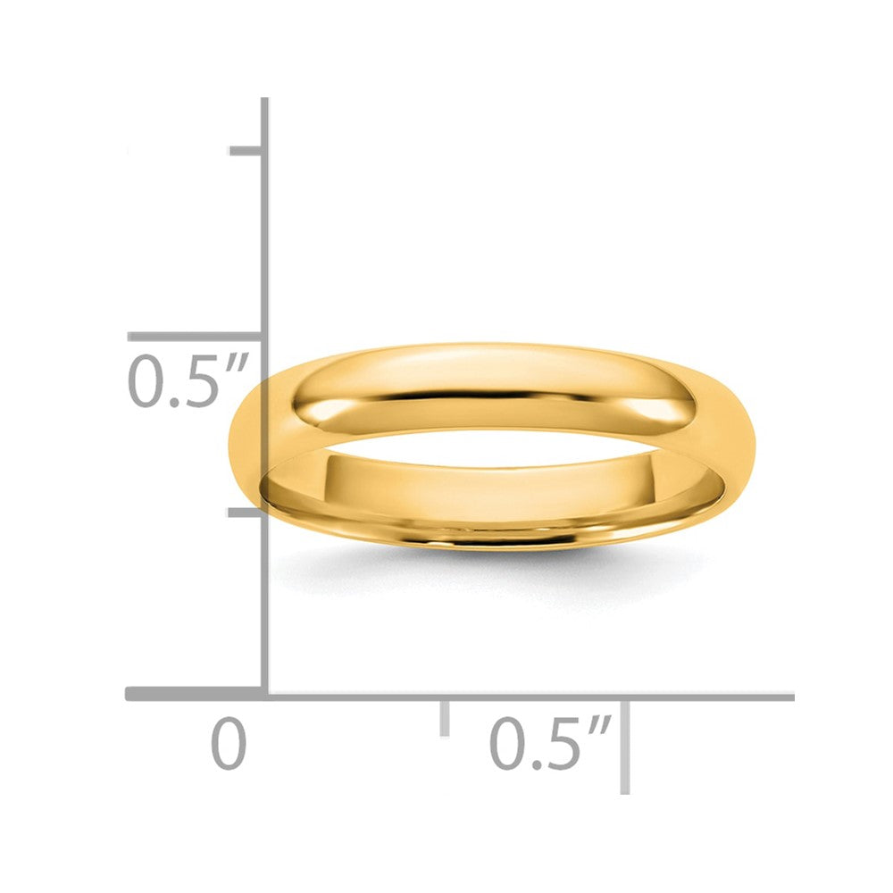 14K Yellow Gold 3.5mm Lightweight Comfort Fit Band
