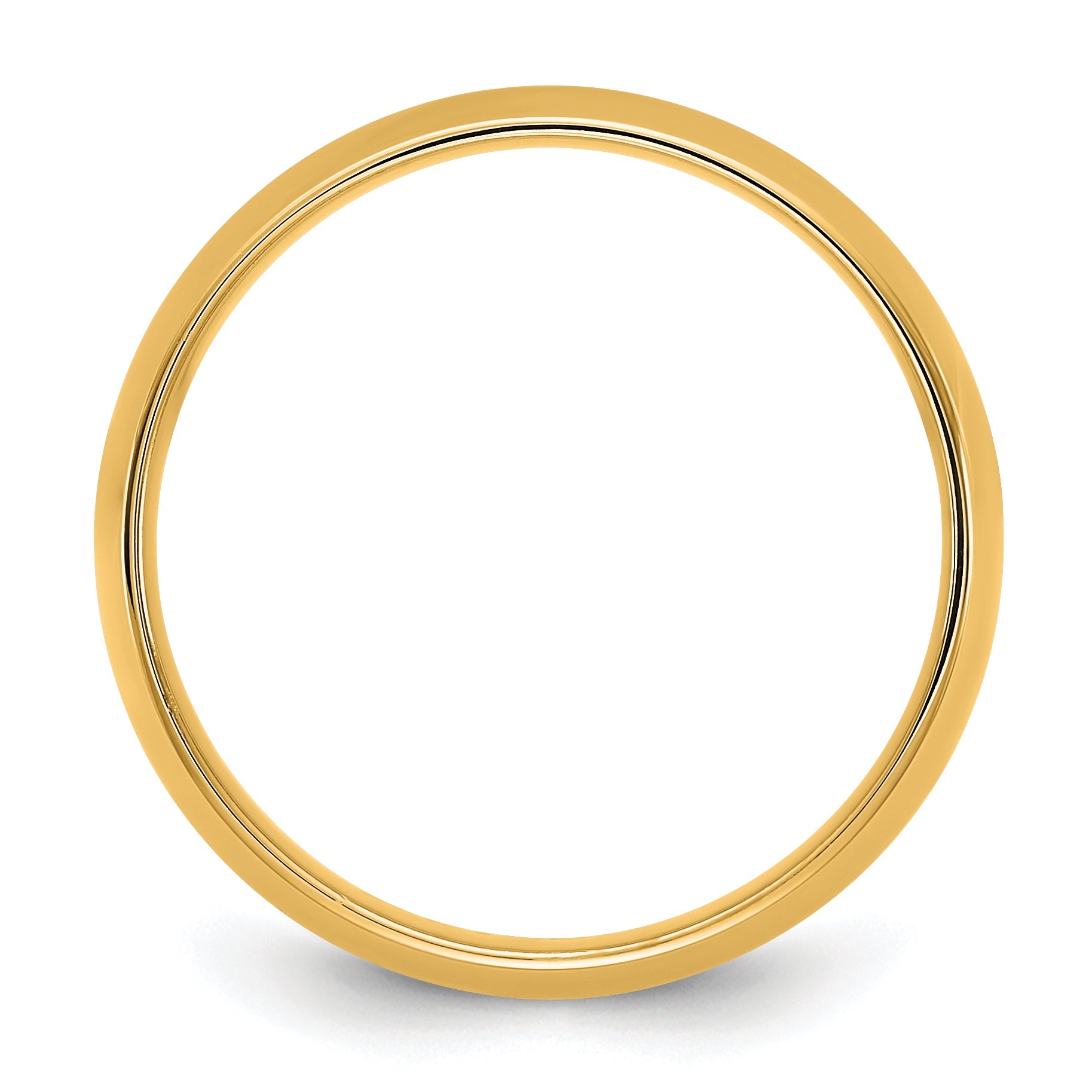 10K Yellow Gold 10Ky 5.5mm Lightweight Comfort Fit Band Size 13