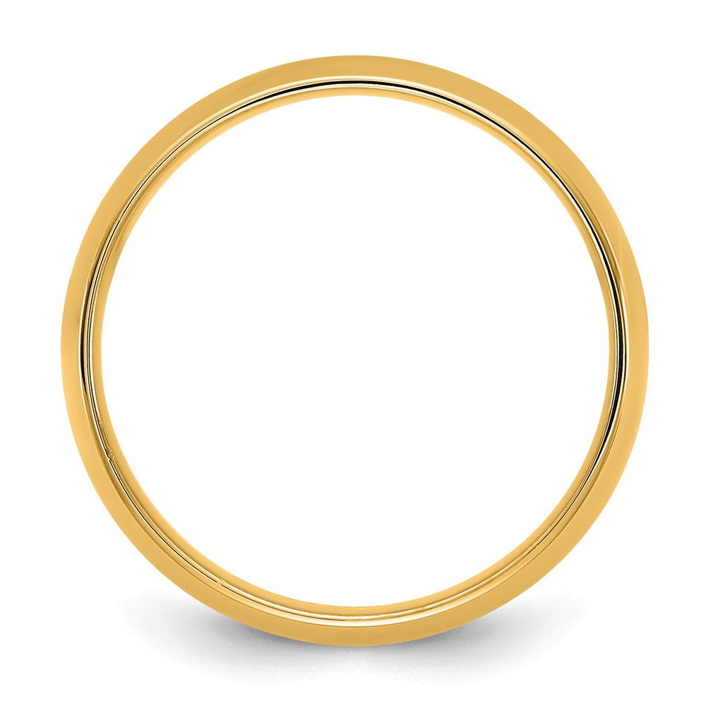 10K Yellow Gold 10Ky 5.5mm Lightweight Comfort Fit Band Size 13.5