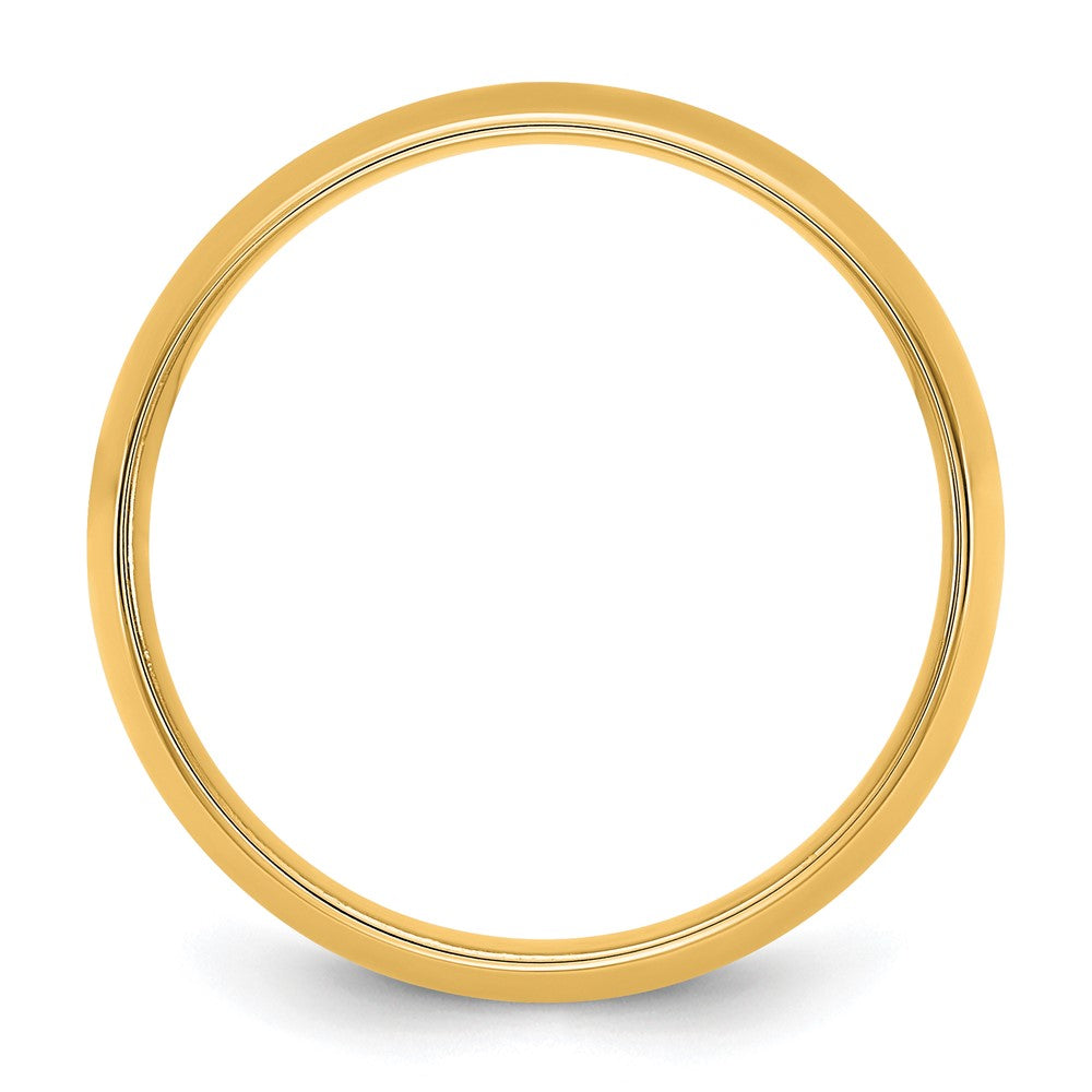 10K Yellow Gold 10Ky 6.5mm Lightweight Comfort Fit Band Size 13