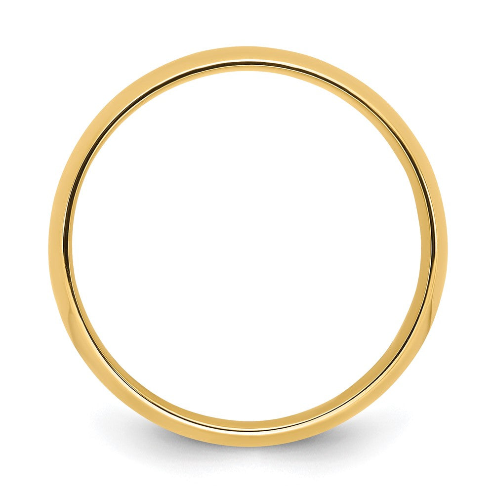 14k Yellow Gold 8mm Lightweight Comfort Fit Wedding Band Ring