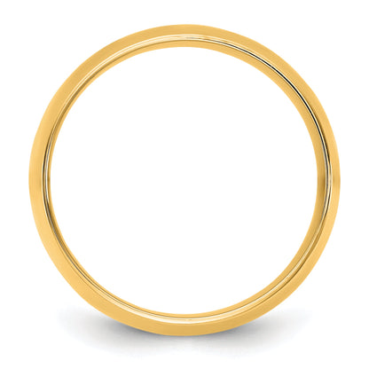 10K Yellow Gold 10Ky 9mm Lightweight Comfort Fit Band Size 7