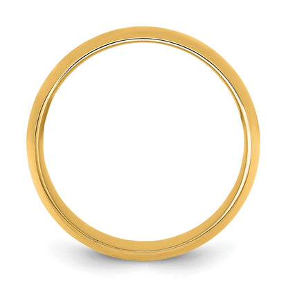 10K Yellow Gold 10Ky 10mm Lightweight Comfort Fit Band Size 6.5