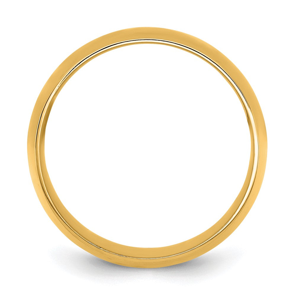 10K Yellow Gold 10Ky 10mm Lightweight Comfort Fit Band Size 9.5