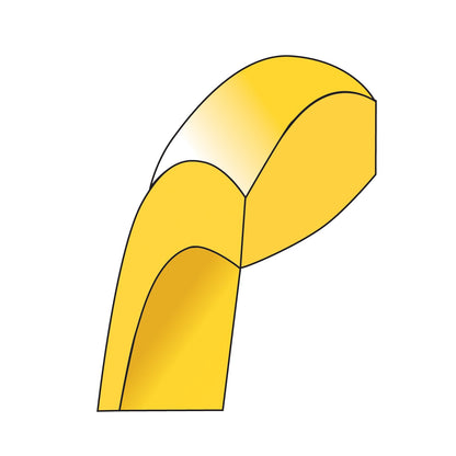 10K Yellow Gold 10Ky 1mm Lightweight Comfort Fit Band Size 14