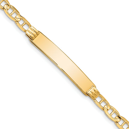 7 Inch 14K Anchor Id Bracelet