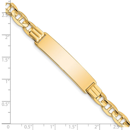 8 Inch 14K Anchor Id Bracelet