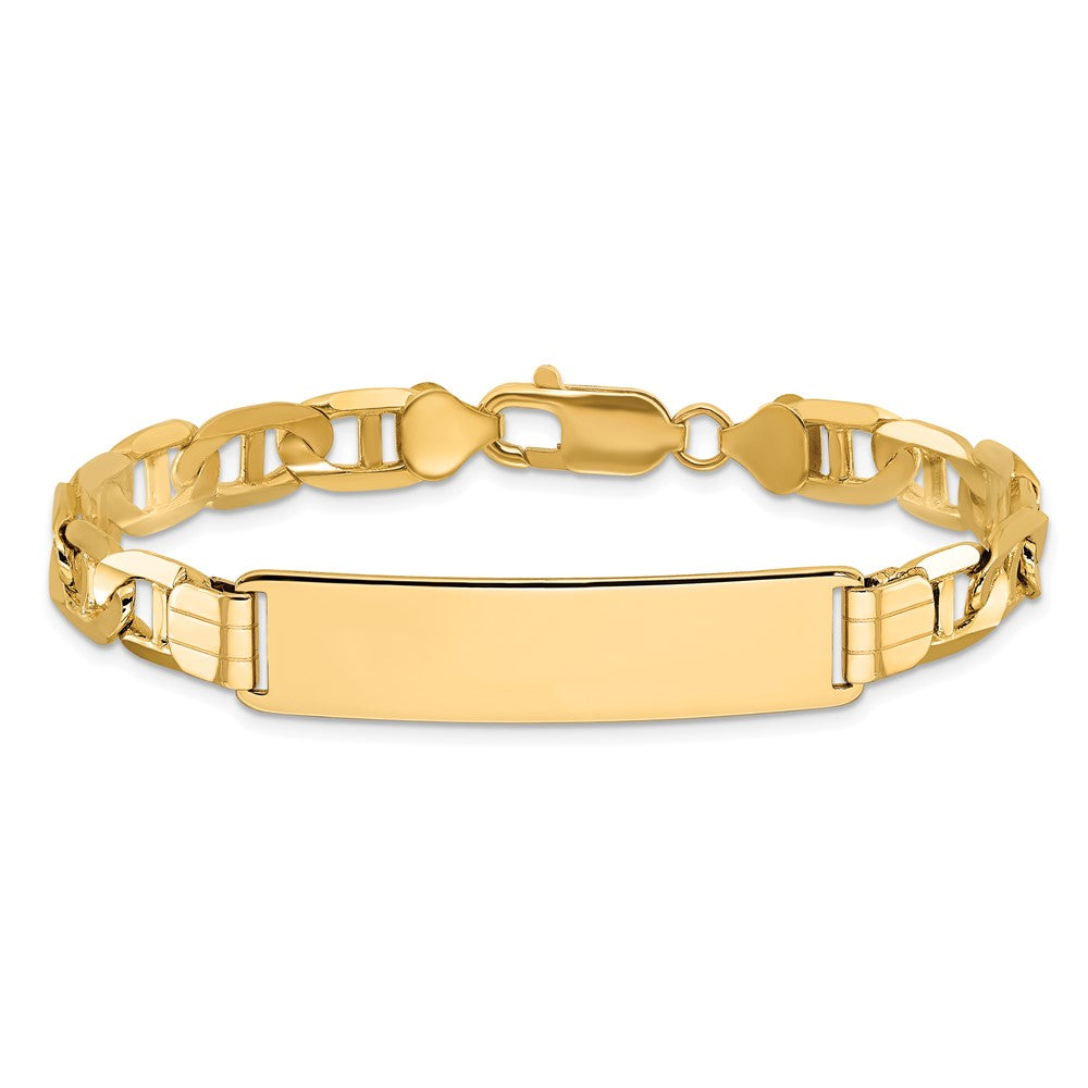 8 Inch 14K Anchor Link Id Bracelet