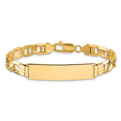 8 Inch 14K Anchor Link Id Bracelet