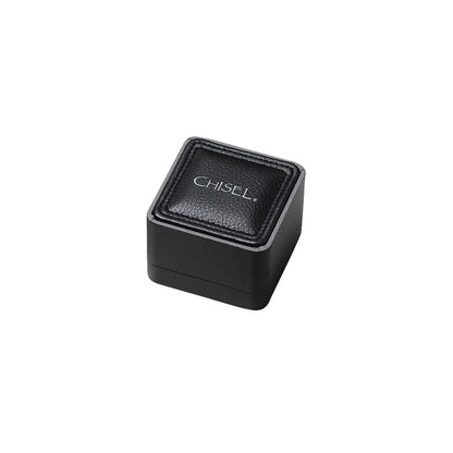 Stainless Steel Chisel Brushed And Polished Black Ip-Plated Money Clip