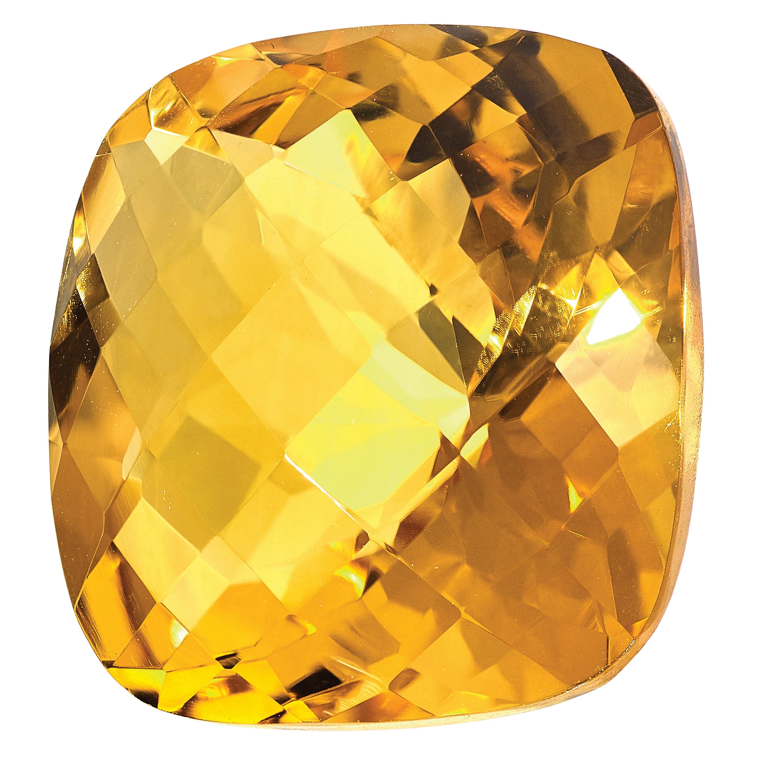Gemstone Citrine Aa Quality 5mm Antique Cushion Checkerboard