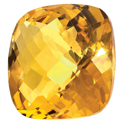 Gemstone Citrine Aa Quality 6mm Antique Cushion Checkerboard