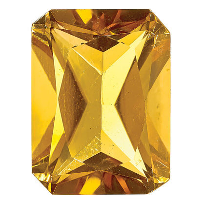 Gemstone Citrine Aa Quality 8X6mm Emerald Radiant-Cut