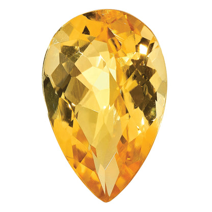 Gemstone Citrine Aa Quality 12X8mm Pear Checkerboard