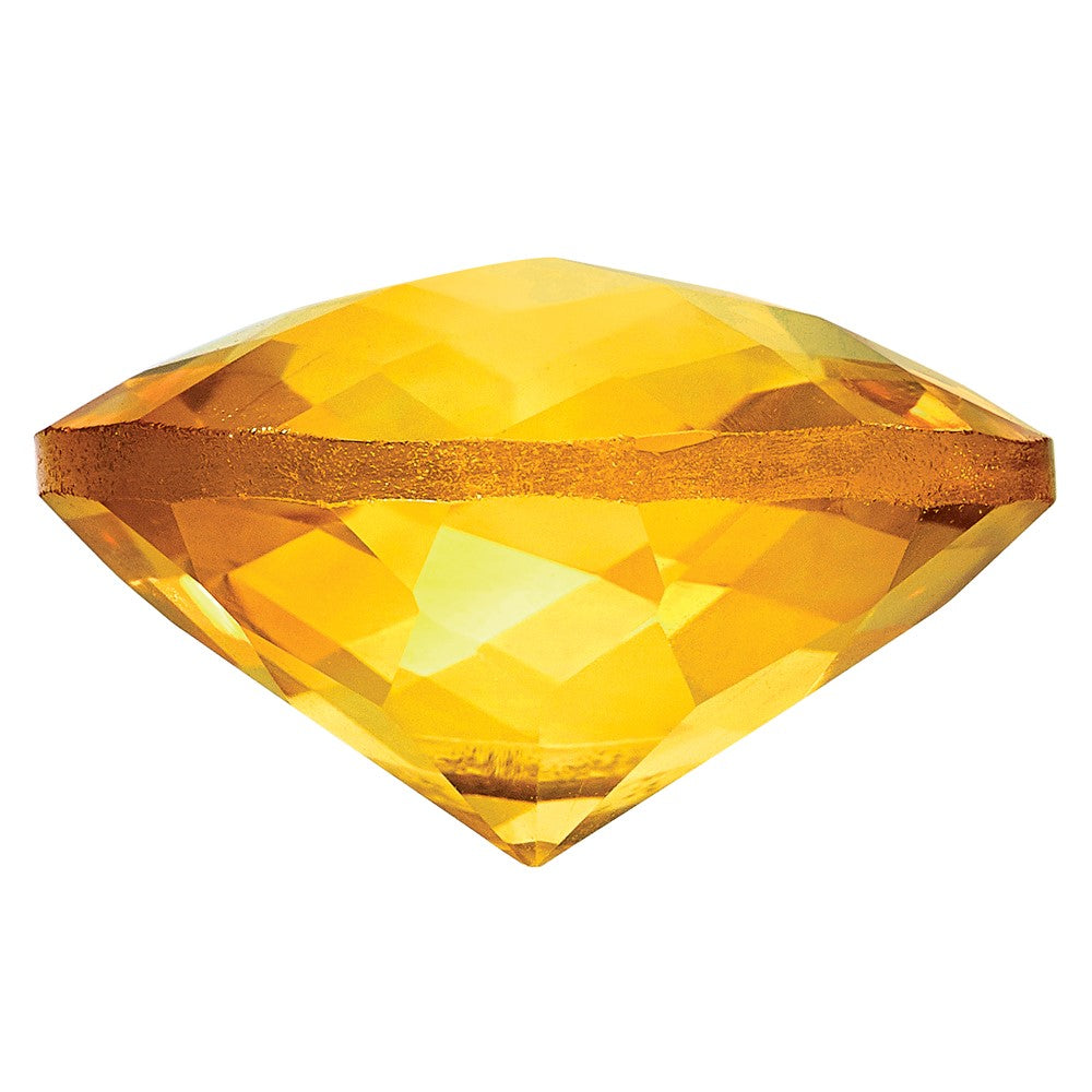 Gemstone Citrine Aa Quality 8mm Round Checkerboard