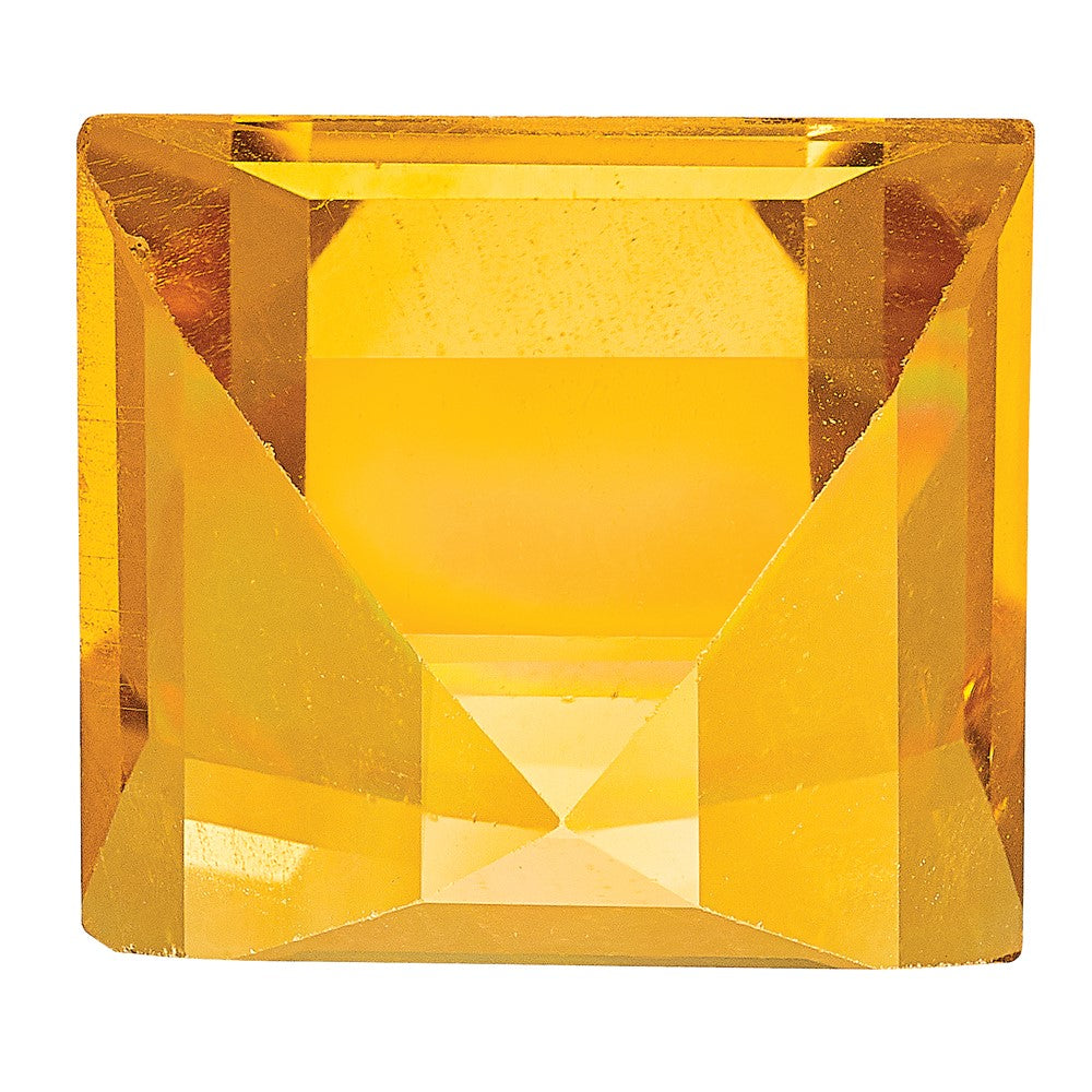 Gemstone Citrine Aa Quality 4mm Square Step-Cut