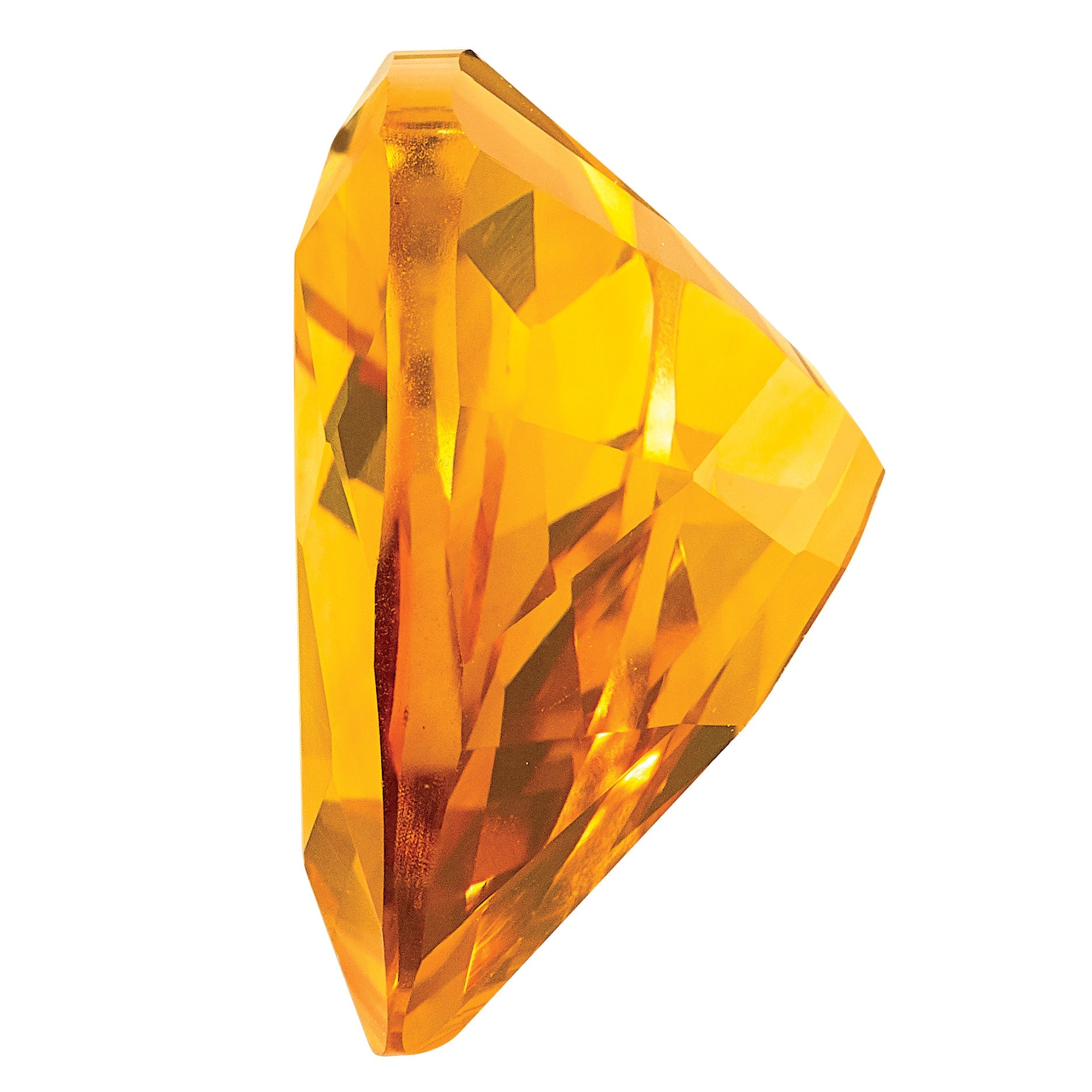 Gemstone Citrine Aa Quality 5mm Trillion