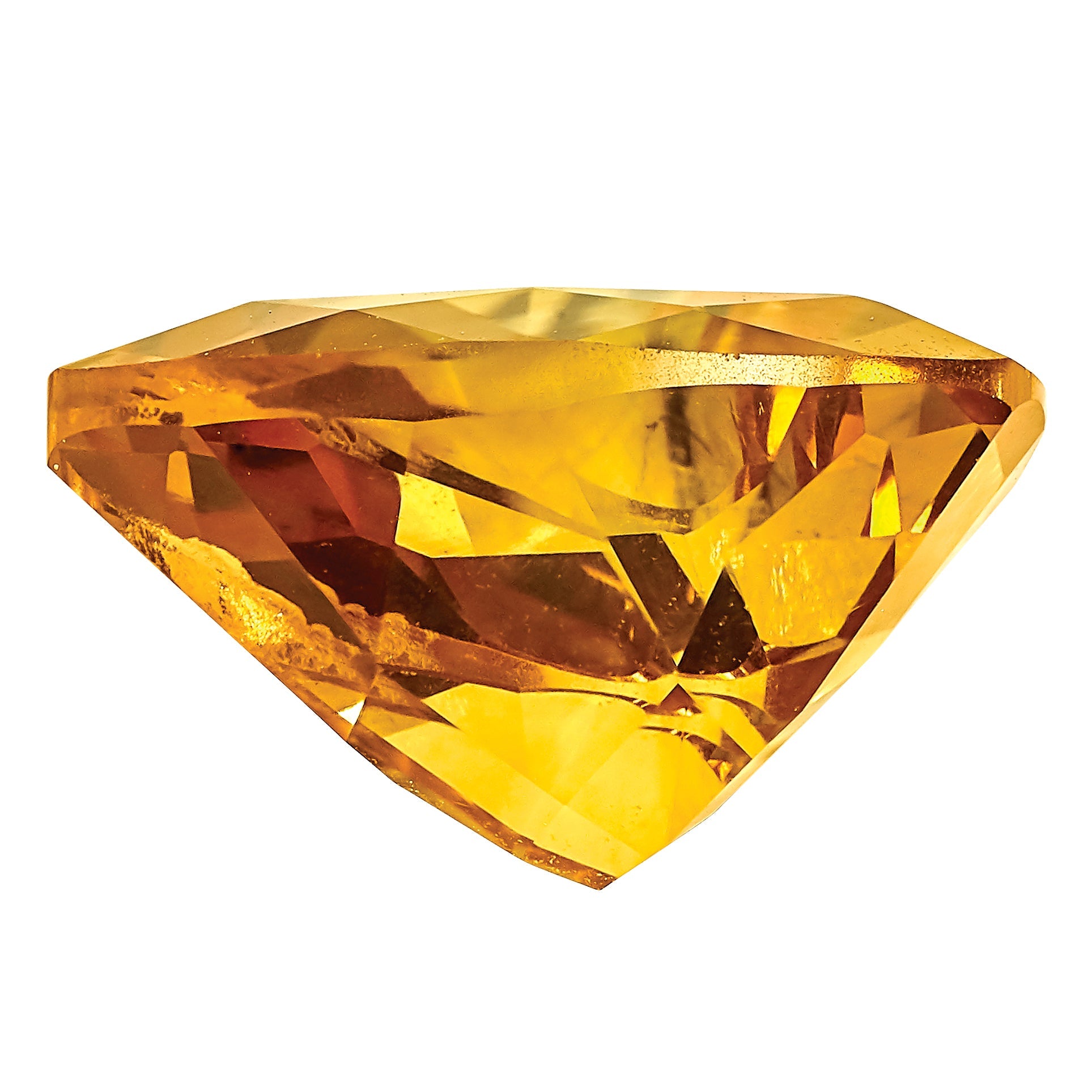 Gemstone Citrine Aa Quality 5mm Trillion