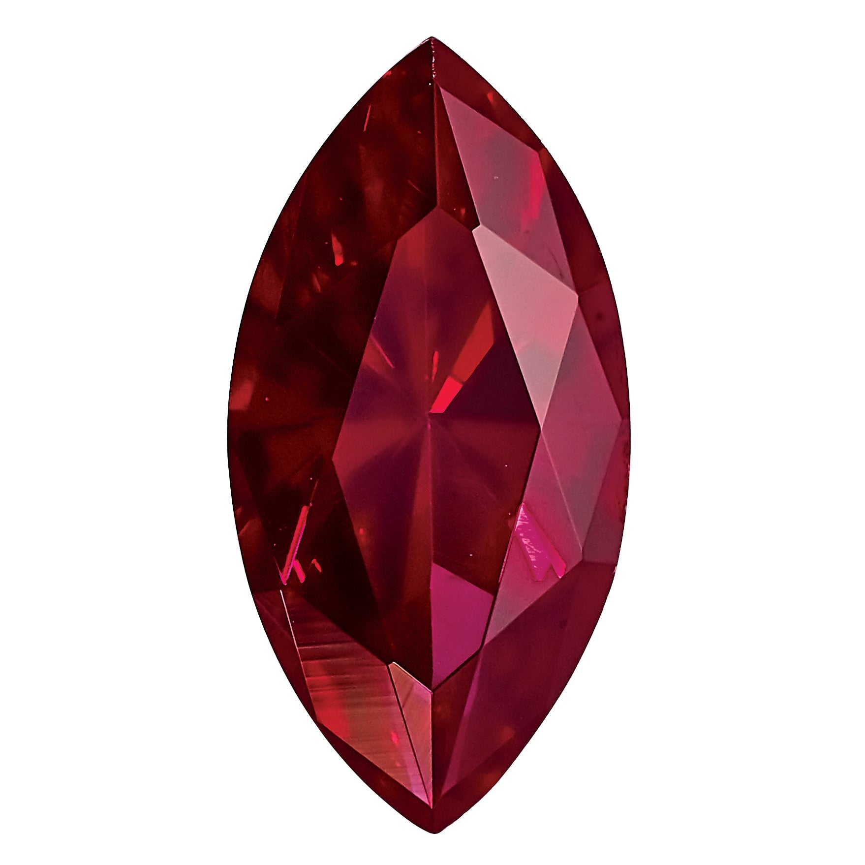 Gemstone Created Ruby 6X3mm Marquise