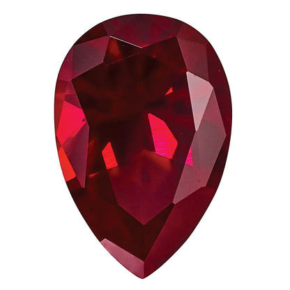 Gemstone Created Ruby 7X5mm Pear