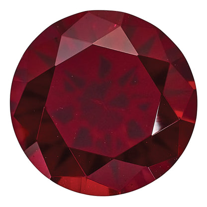 Gemstone Created Ruby 6.5mm Round