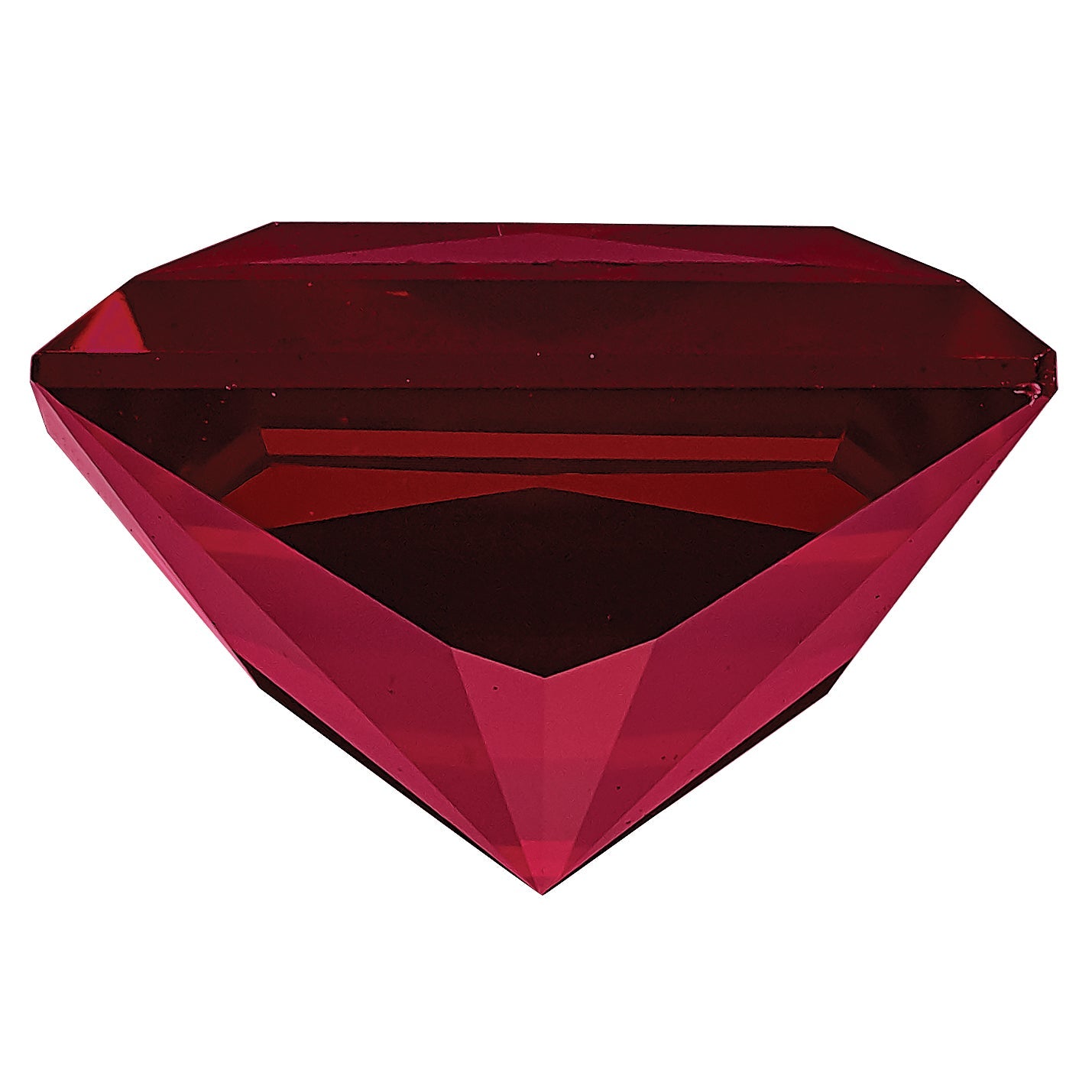 Gemstone Created Ruby 7mm Princess