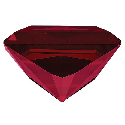 Gemstone Created Ruby 7mm Princess
