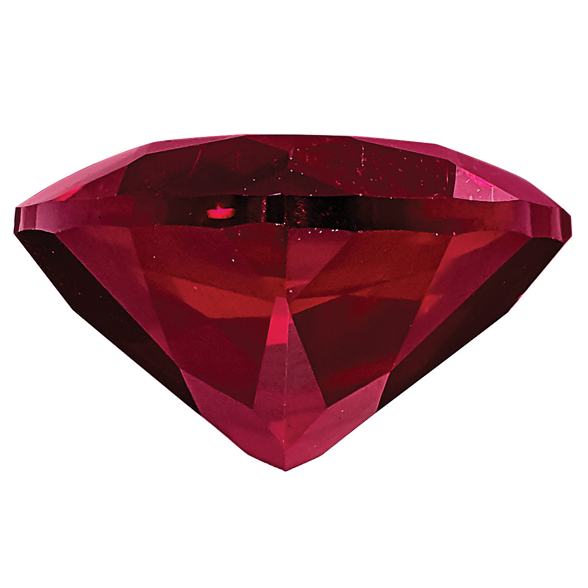 Gemstone Created Ruby 7mm Trillion