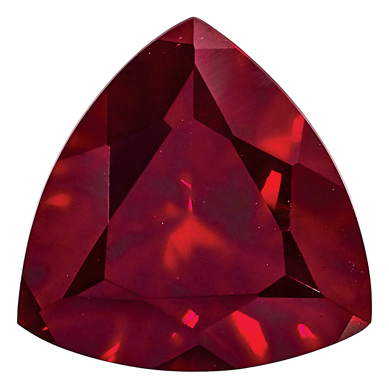 Gemstone Created Ruby 6mm Trillion