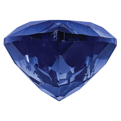 Gemstone Created Blue Sapphire 4mm Heart