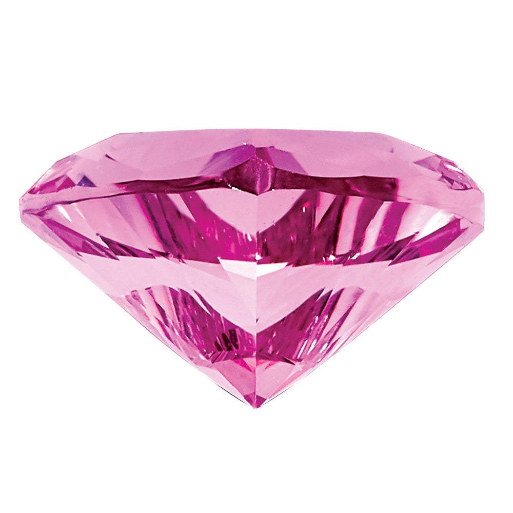 Gemstone Created Pink Sapphire 5mm Heart