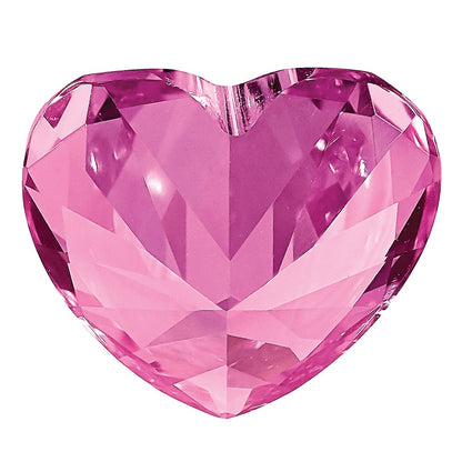 Gemstone Created Pink Sapphire 8mm Heart