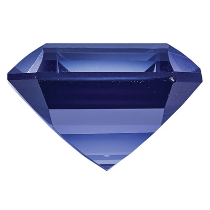 Gemstone Created Blue Sapphire 5X3mm Emerald Cut