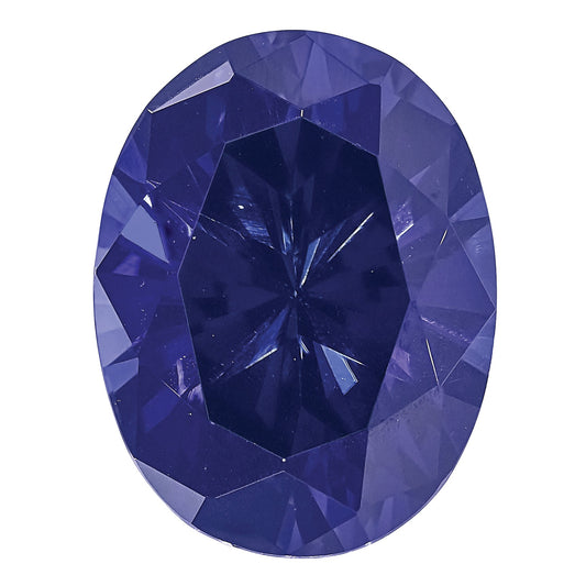 Gemstone Created Blue Sapphire 5X3mm Oval
