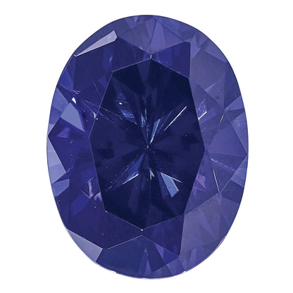 Gemstone Created Blue Sapphire 7X5mm Oval