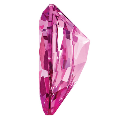 Gemstone Created Pink Sapphire 7X5mm Pear