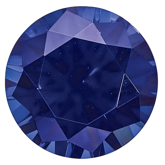 Gemstone Created Blue Sapphire 3.5mm Round