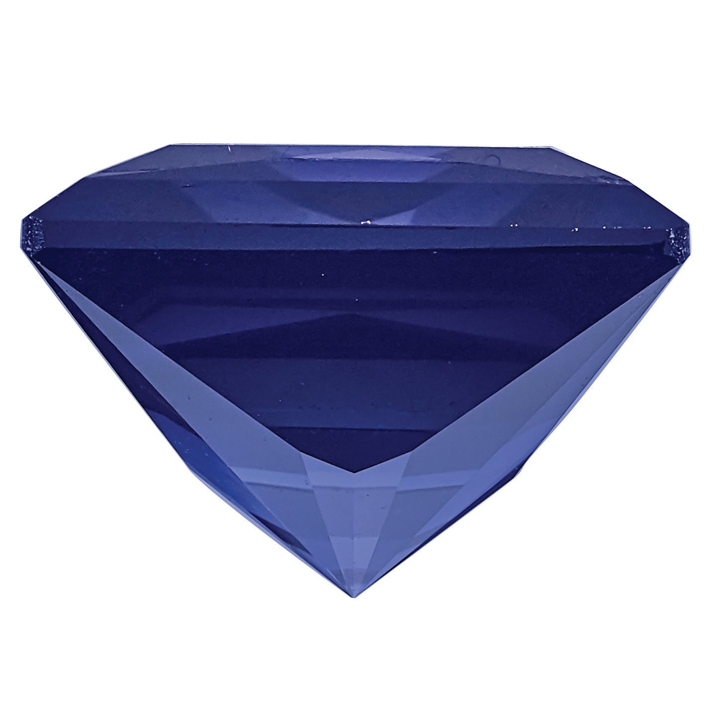 Gemstone Created Blue Sapphire 6mm Princess