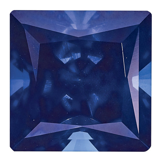 Gemstone Created Blue Sapphire 5mm Princess