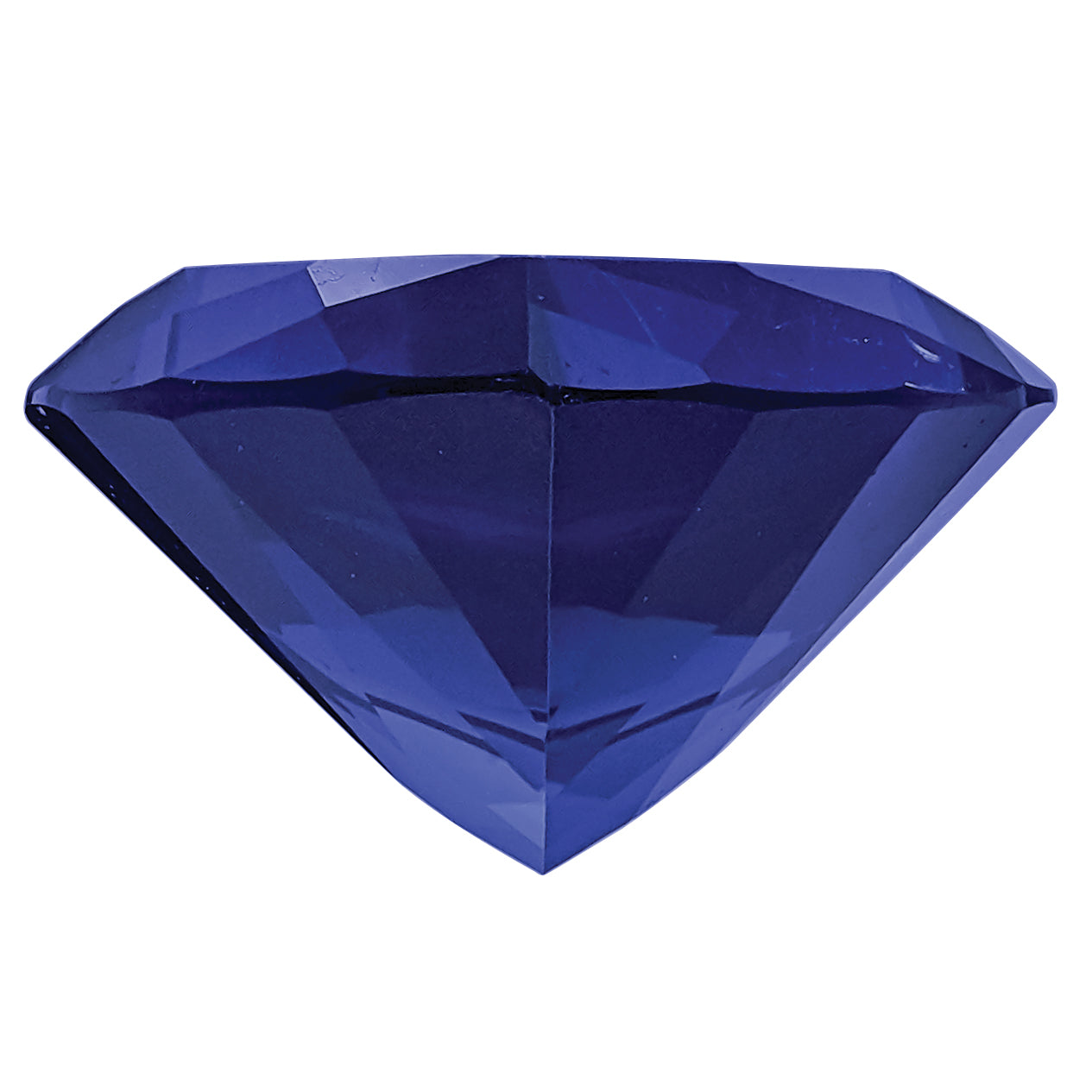 Gemstone Created Blue Sapphire 7mm Trillion