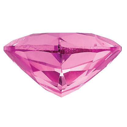 Gemstone Created Pink Sapphire 5mm Trillion
