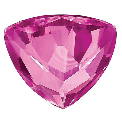Gemstone Created Pink Sapphire 6mm Trillion
