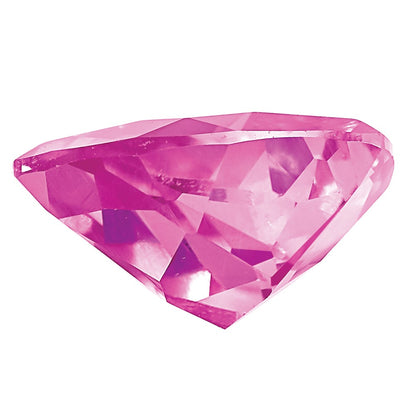 Gemstone Created Pink Sapphire 5mm Trillion