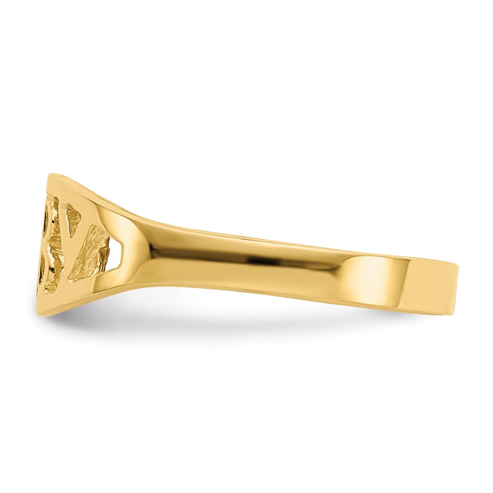 14K Yellow Gold Polished Baby Ring