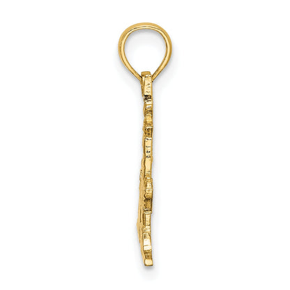 14K Yellow Gold Lighthouse Charm