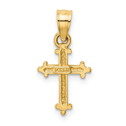 14K Yellow Gold Small Cross Charm