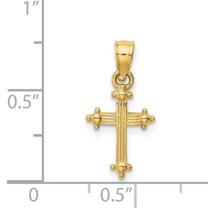 14K Yellow Gold Small Cross Charm