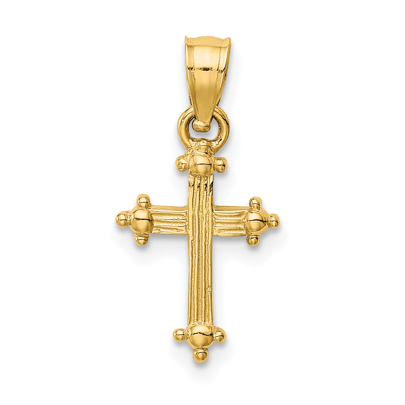 14K Yellow Gold Small Cross Charm