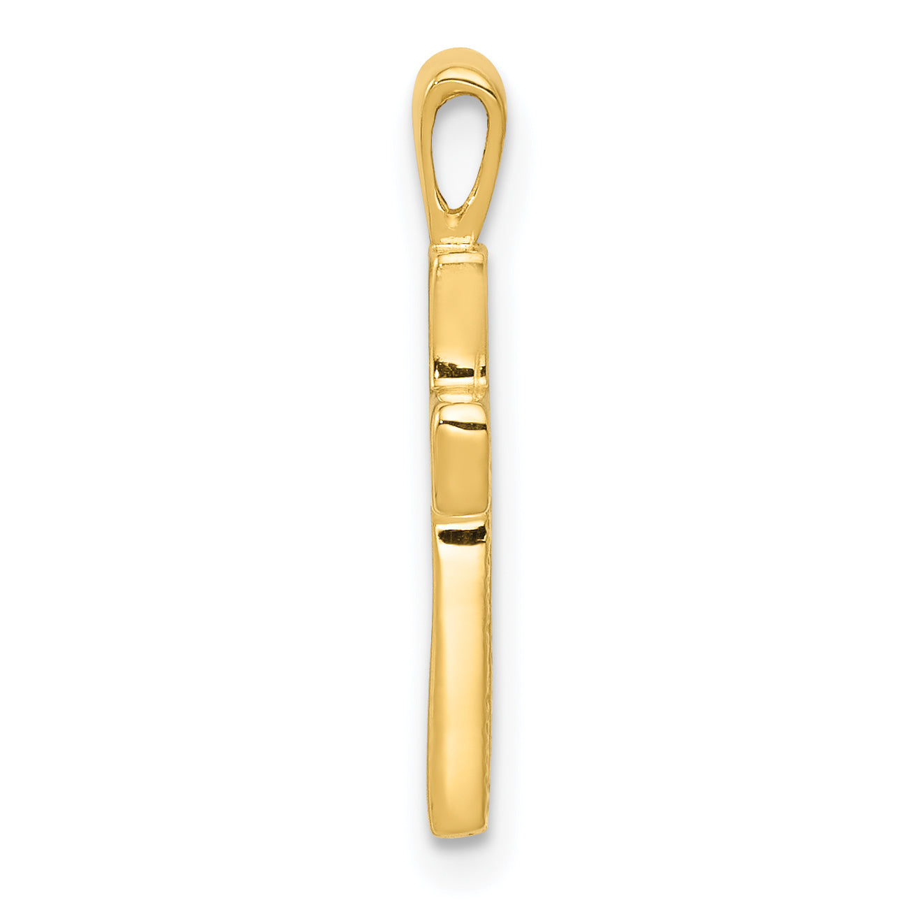 14K Yellow Gold Cross Charm