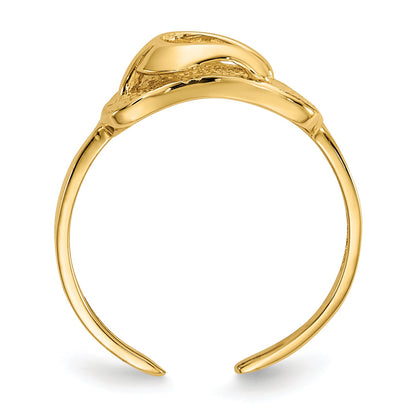 14K Yellow Gold Sandal Toe Ring